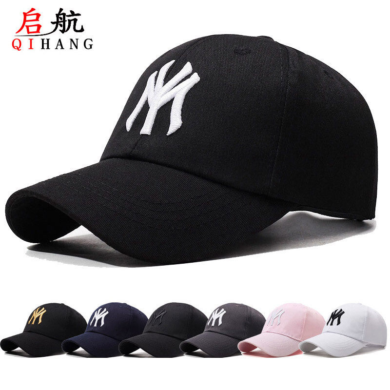 新款女士显脸小韩系MY棒球帽户外四季男运动遮阳百搭时尚鸭舌帽子
