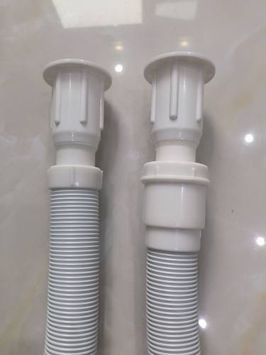 面盆下水管内螺纹36毫米㎜伸缩钢丝一体管防臭管0.8，1.2，1.8米