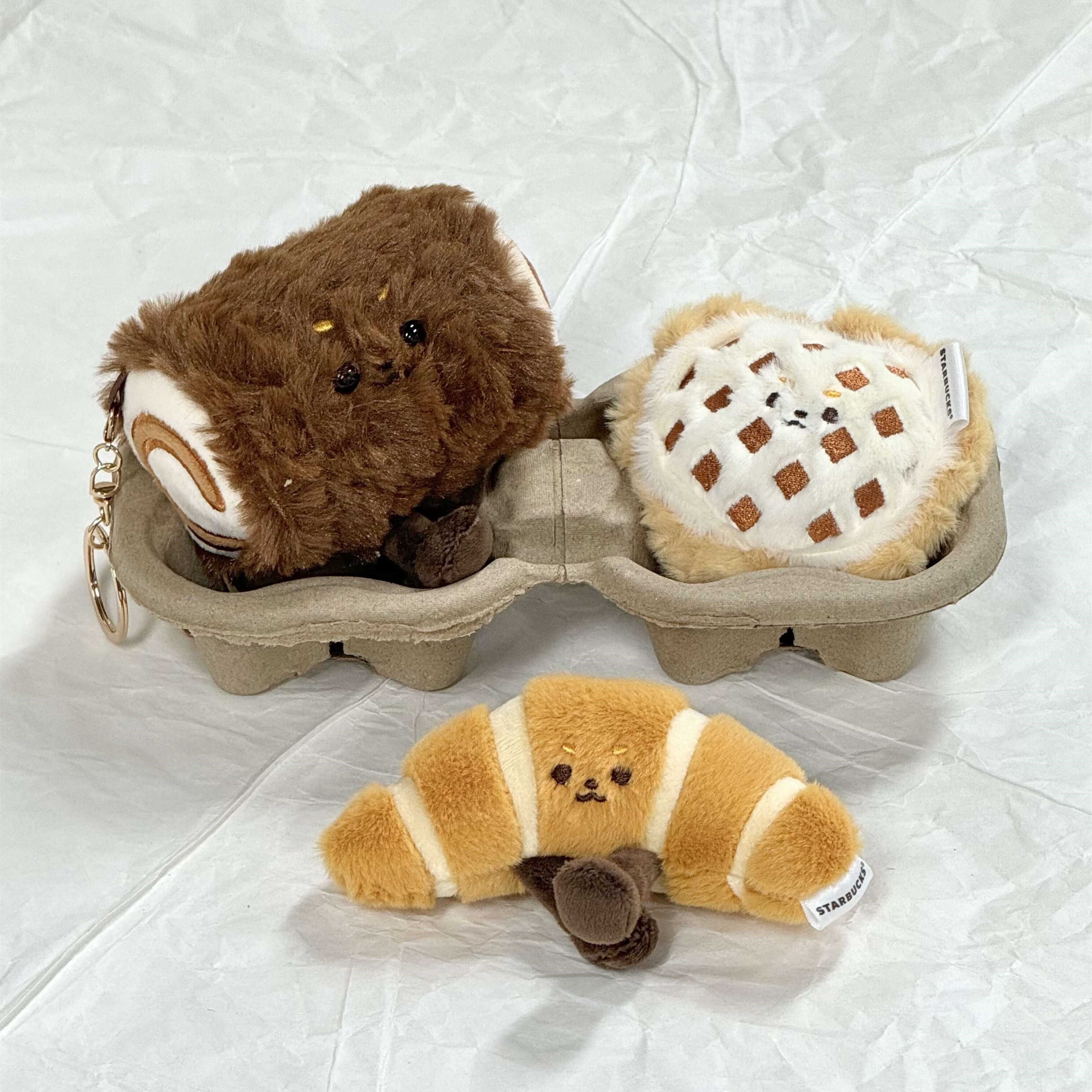 星巴克可爱精致毛绒钥匙扣包挂件