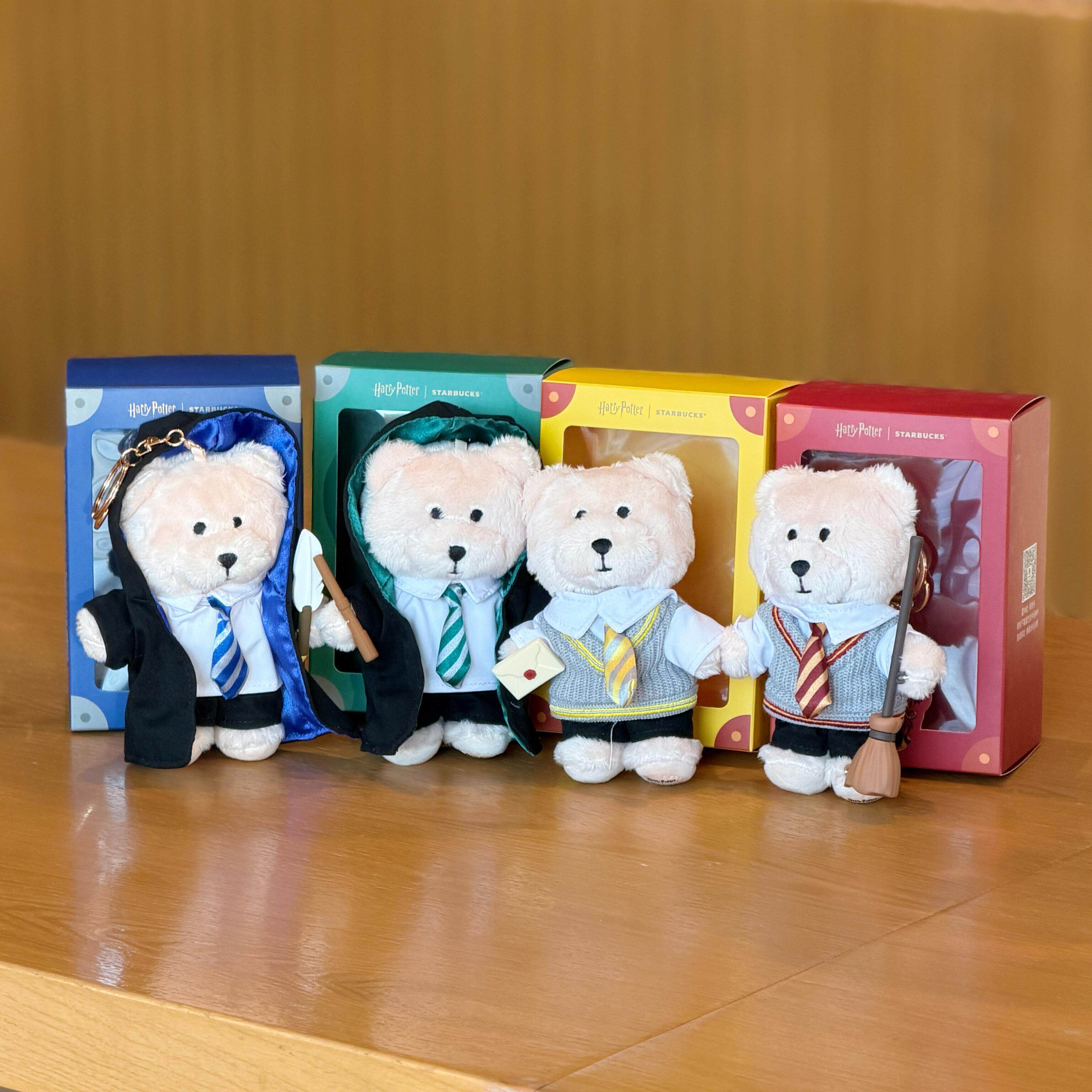 星巴克挂件2025哈利波特毛绒可爱小熊玩偶钥匙扣趣味公仔书包挂件