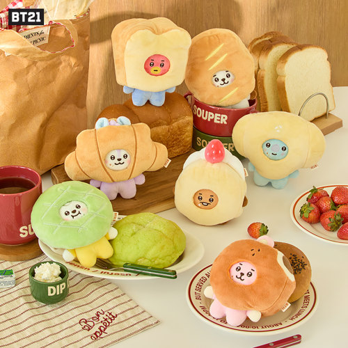 BT21烘培面包店毛绒玩偶