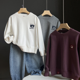 童装 A类标准 170大童上衣春秋款 男童女童卡通套头衫 儿童圆领卫衣