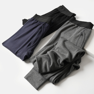 紧身秋裤 保暖衣长裤 子 薄绒 男装 纯色保暖内衣 秋冬款 男士