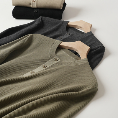 可机洗羊毛混纺毛衣男士上衣