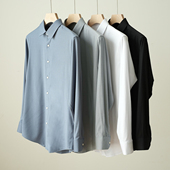 莫代尔羊毛男士 男装 通勤衬衫 大码 抗皱免打理 春秋款 商务正装 衬衣