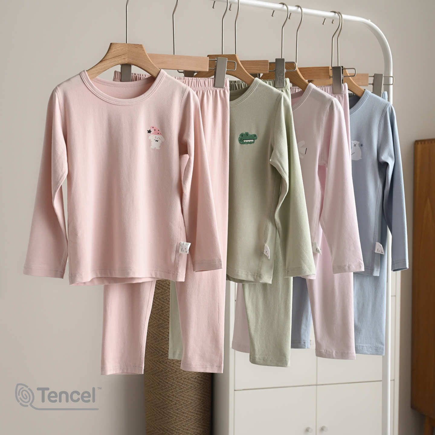 A类 儿童莫棉内衣保暖套装 男女童无骨秋衣秋裤 170中大童 秋冬款