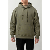 五明治男士 男装 连帽卫衣 长袖 40支长绒棉 春秋款 宽松版 套头衫