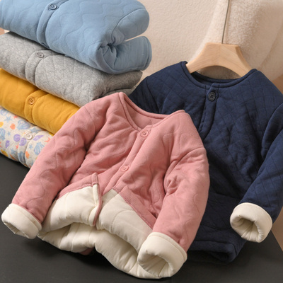 儿童纯棉棉衣棉服男女童绗缝内胆