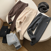 女童一体奥粒绒 冬款 保暖修身 中大童秋 长裤 儿童螺纹加绒打底裤