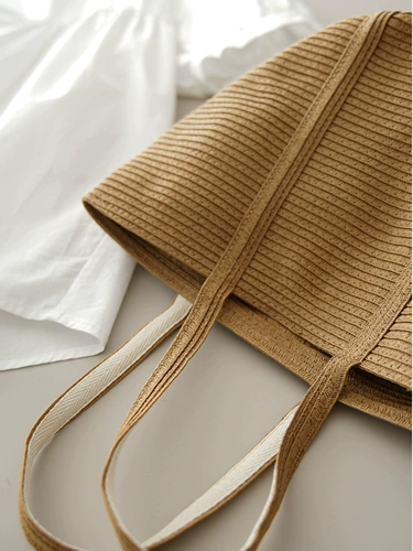 Соломенная плетеная сумка, косметичка