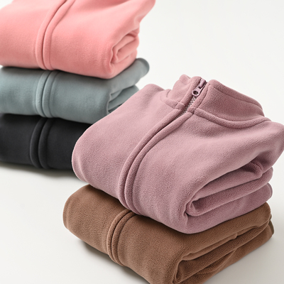 秋冬立领双面奥利绒儿童保暖外套