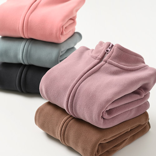 秋冬立领双面奥利绒儿童保暖外套