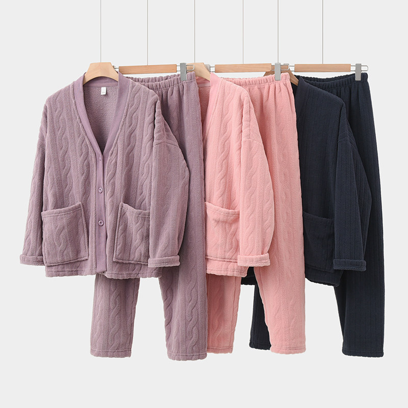 特 情侣款 雪粒绒家居服套装 男士女士厚款睡衣睡裤 保暖 冬款,女士内衣/男士内衣/家居服,睡衣/家居服套装,淘宝优惠券,粉丝福利购,淘宝优惠卷