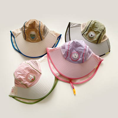 A类抗菌儿童大帽檐遮阳帽防晒