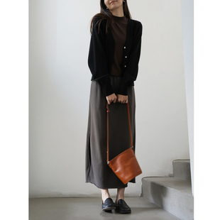 女士V领毛衣外套羊毛衫 开衫 30羊绒70羊毛48支双股羊绒衫 特