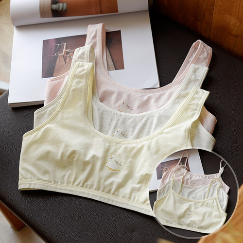 小背心文胸纯棉无钢圈内衣