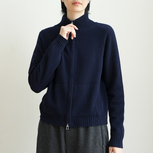 女士厚实保暖美利奴羊毛立领外套