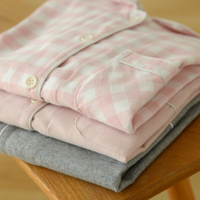 情侣款纯棉家居服水沐良品男女士