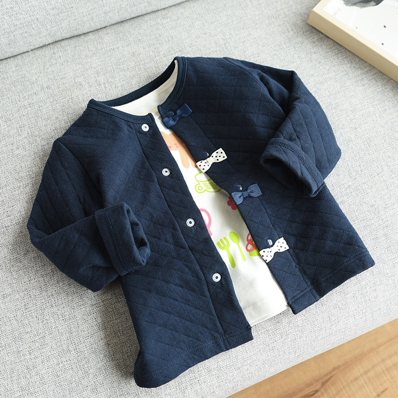 카테고리 A 아름다운 활 가디건 일본 여자 순면 에어 레이어 재킷 어린이 가디건 어린이 가을 스타일