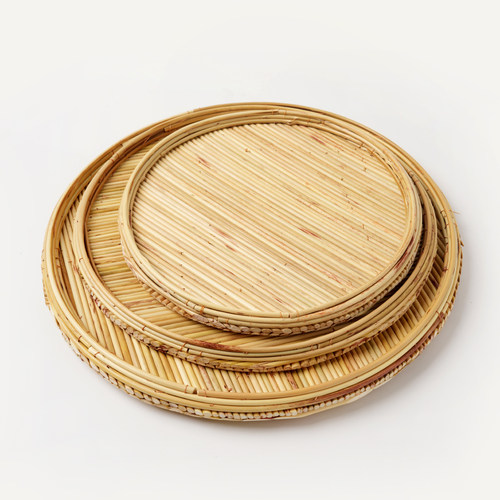 盖垫3件套 纯手工水饺盖垫 高粱杆 饺子垫 晾晒 水饺帘 圆形