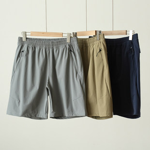 梭织锦纶轻薄短裤 男士 运动健身宽松快干五分裤 大码 反季 男装 特
