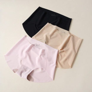 款 一片式 双层纯棉内裆四季 女士无痕CHAO薄三角底裤 中腰内裤