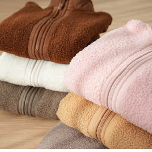 清库 外料泰迪绒 内料银狐绒男女童儿童加绒保暖舒适软糯立领外套