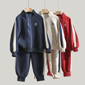 童装 单件拍 运动卫裤 中大童春秋款 儿童学院外套 男女童立领开衫