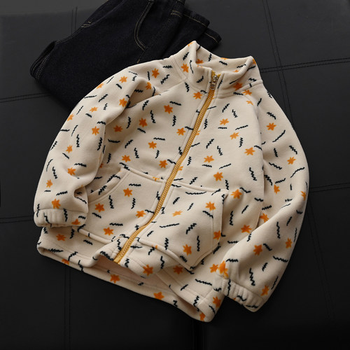 儿童奥粒绒上衣保暖小外套