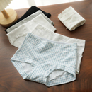 有大码 女款 平角裤 40支 款 双层加长抑菌底裆 四季 女士纯棉内裤