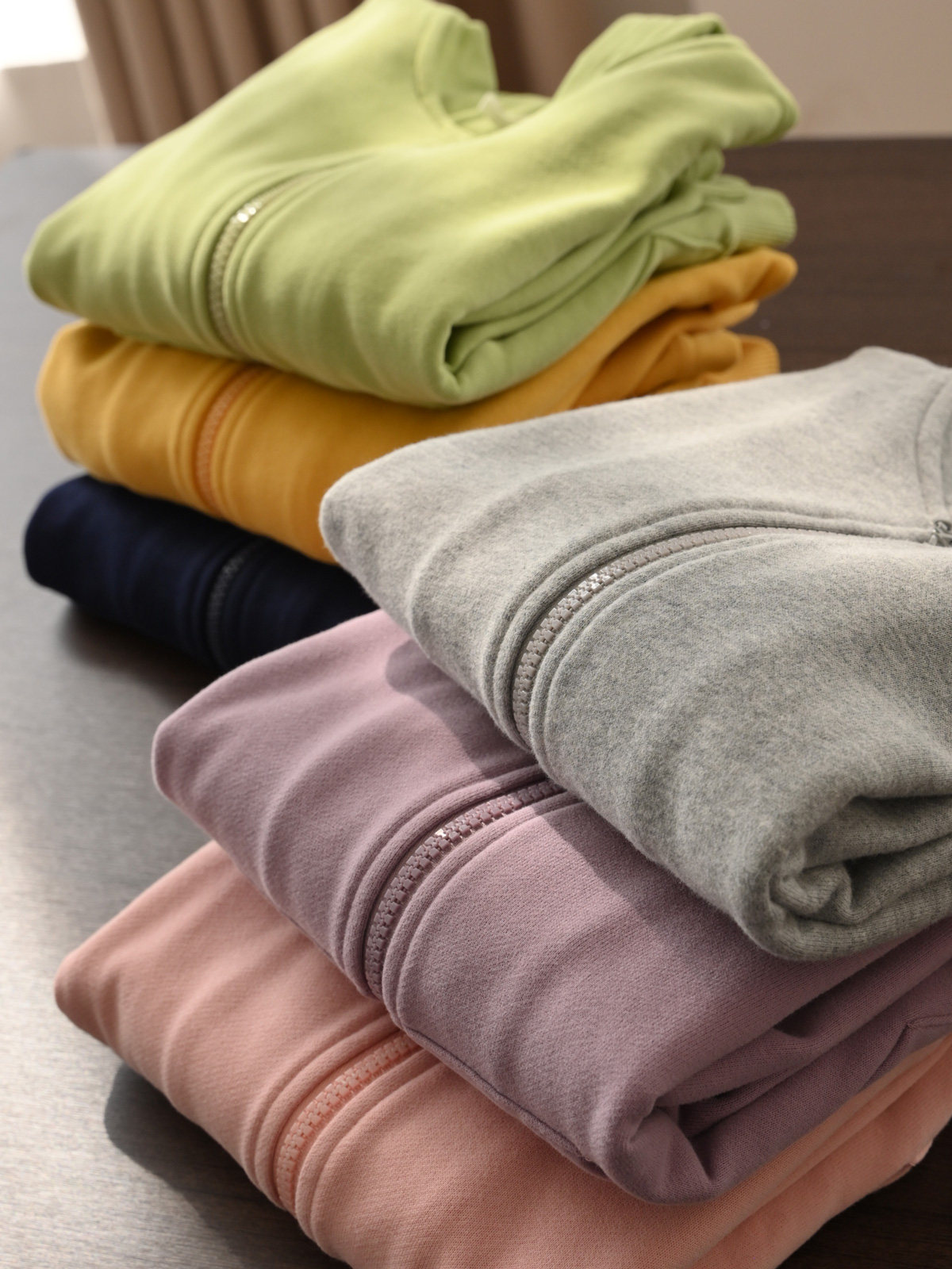 소년과 소녀를 위한 아동용 순면 테리 가디건 중년 및 노년층 어린이를 위한 솔리드 컬러 후드 커프 스포츠 재킷