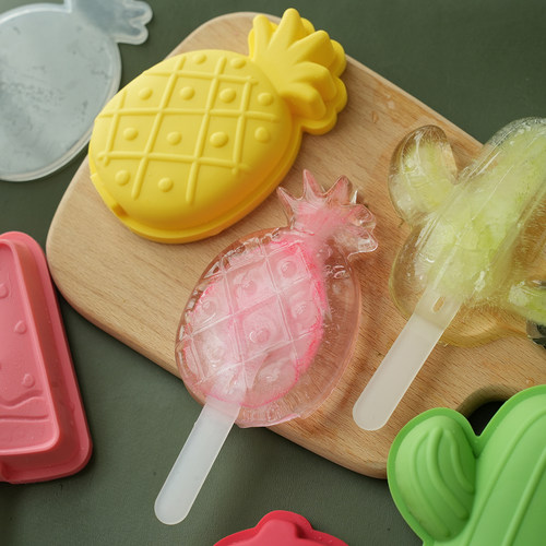 食品级硅胶可爱水果雪糕模具