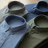 加绒长袖 秋冬款 衬衫 男士 商务正装 色纺纯棉保暖衬衣通勤上衣 男装