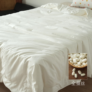 高品 山东网店 双宫茧全蚕丝被全手工缝制被芯桑蚕丝秋冬被子床品