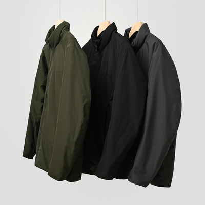 特 福利 白鸭绒羽绒服 男士立领外套 运动休闲商务外穿夹克k