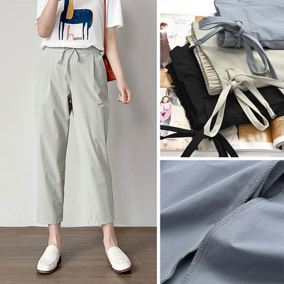 自然腰百搭女士快干裤子