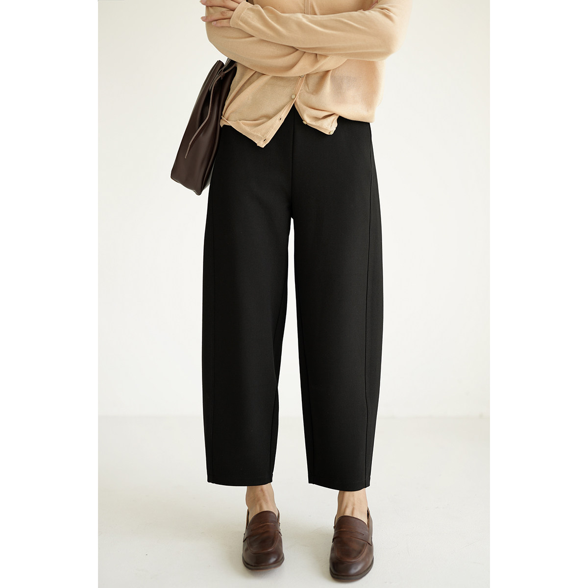 气球BoBo裤 女士纯色萝卜九分裤 宽松显瘦百搭休闲裤 春秋款女装 - 山东网店童装店出品