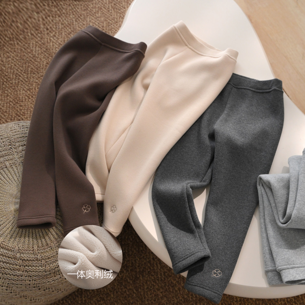 一体奥粒绒 儿童纯棉加绒打底裤 女童保暖长裤 中大童 秋冬款童装,童装/婴儿装/亲子装,裤子,淘宝优惠券,粉丝福利购,淘宝优惠卷