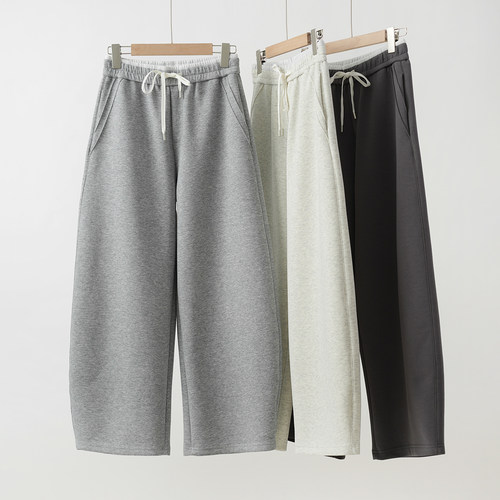 女士撞色空气层卫裤休闲运动裤