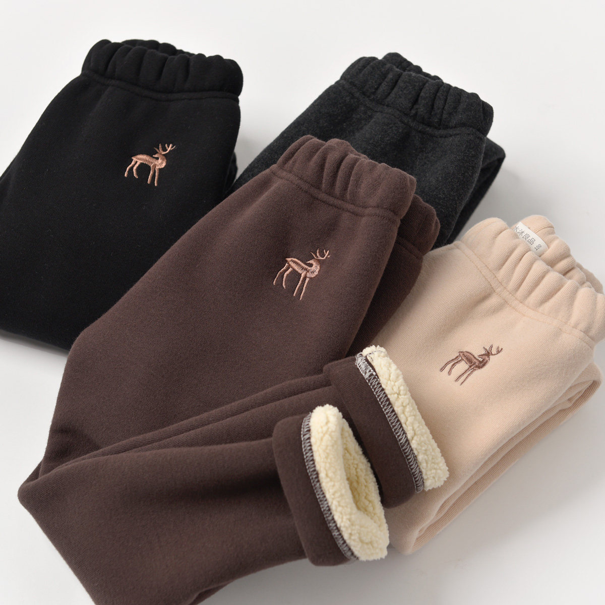 特 一体绒 儿童纯棉加绒打底裤 女童刺绣保暖修身长裤 秋冬款童装,童装/婴儿装/亲子装,裤子,淘宝优惠券,粉丝福利购,淘宝优惠卷