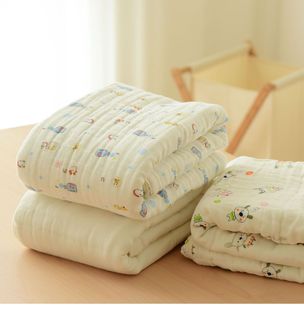 A类六层纱布盖毯 水洗纯棉浴巾 全棉毛巾被儿童包被 夏季空调毯