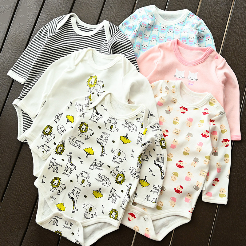 三件装 儿童纯棉长袖爬服 婴幼儿三角爬服 连体衣 哈衣男女童宝宝,童装/婴儿装/亲子装,连身衣/爬服/哈衣,淘宝优惠券,粉丝福利购,淘宝优惠卷