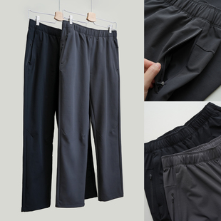 氨纶 男裤 男士 纯色简约长裤 秋k 小直筒弹力休闲裤 锦纶