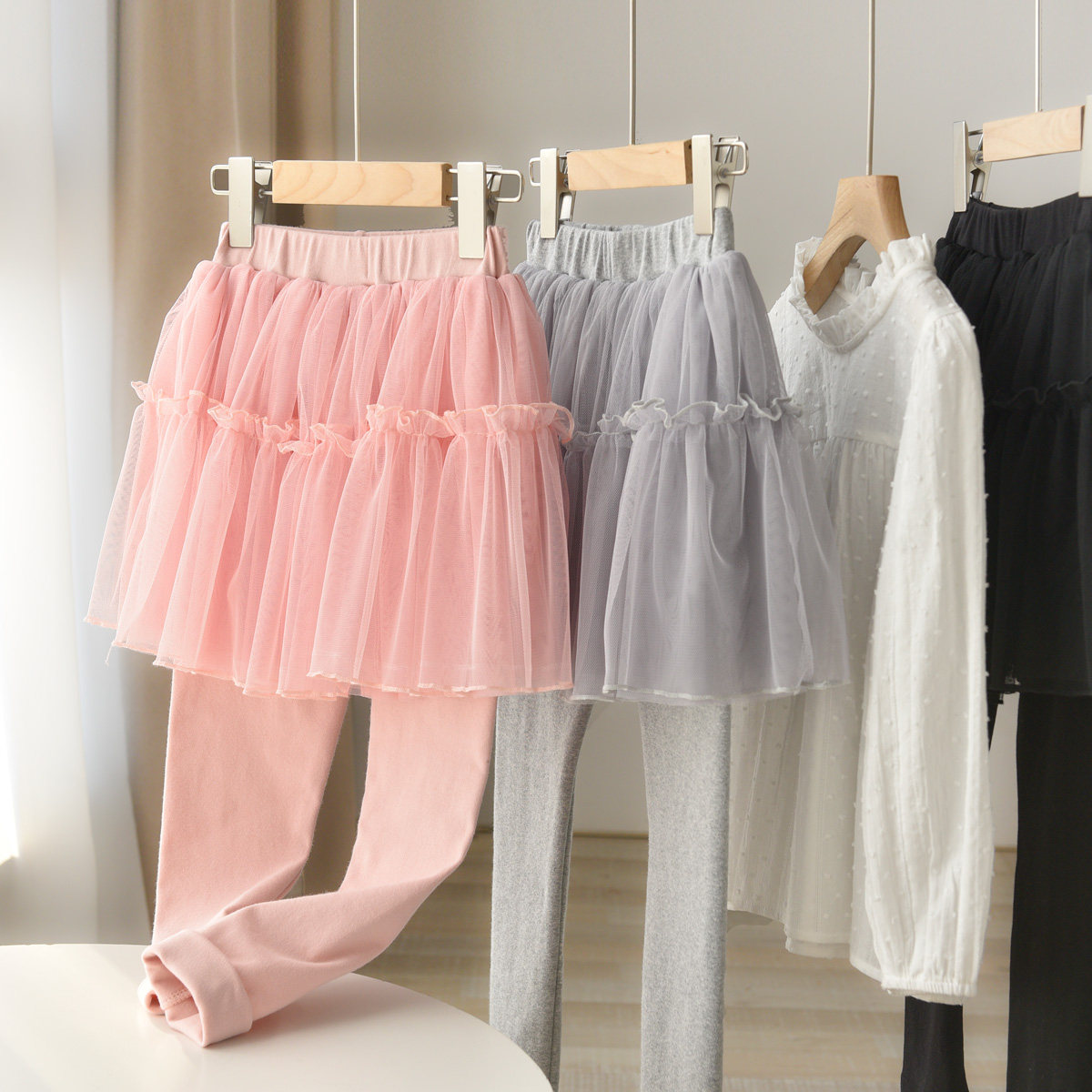 特 儿童纯棉纱裙 女童纯色假两件打底裤 公主可爱裙裤 春秋款童装,童装/婴儿装/亲子装,裤子,淘宝优惠券,粉丝福利购,淘宝优惠卷