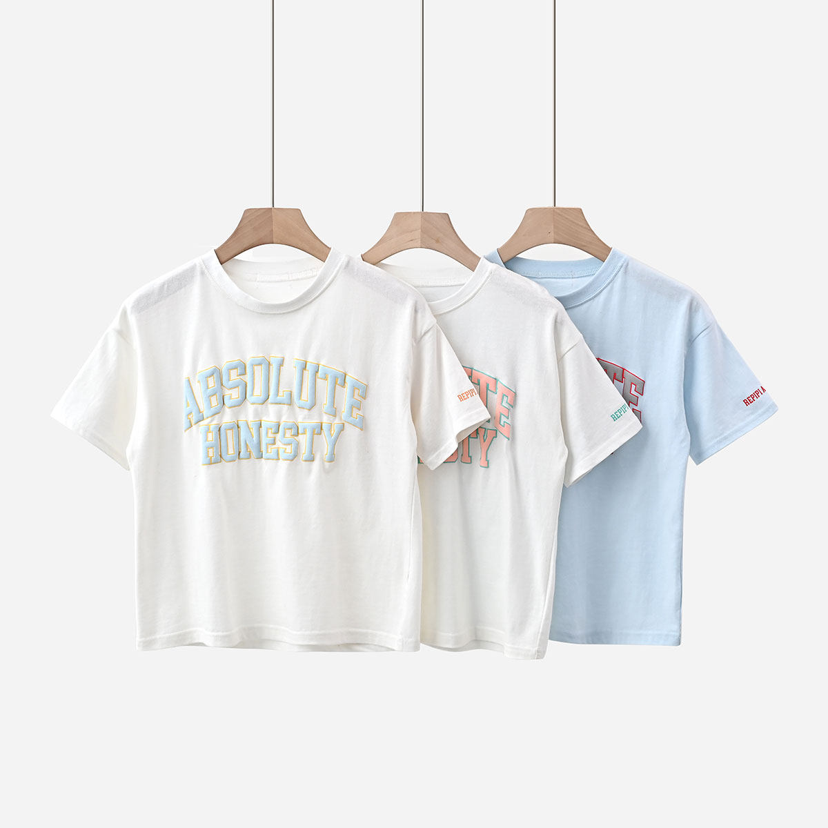 反季特 少女系 女士纯棉发泡字母短袖T恤 中大童学生打底衫 夏装,女装/女士精品,T恤,淘宝优惠券,粉丝福利购,淘宝优惠卷