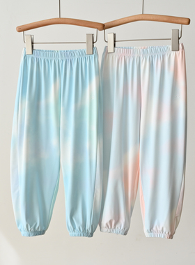 UPF50+ 儿童扎染收口运动长裤 男童女童户外凉凉防晒裤 中大童170