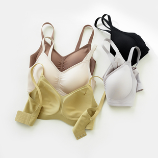 款 女士文胸 四季 裸感提拉收副乳内衣胸罩 U型软支撑无钢圈无痕