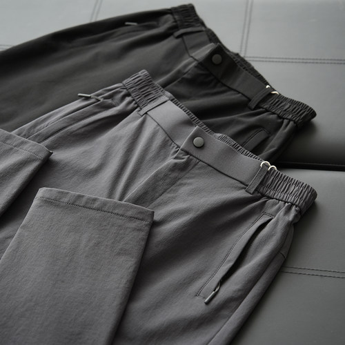 男士运动休闲锦纶微弹长裤