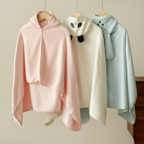 A类儿童连帽斗篷浴袍水沐良品