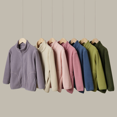 180青少年儿童立领摇粒绒外